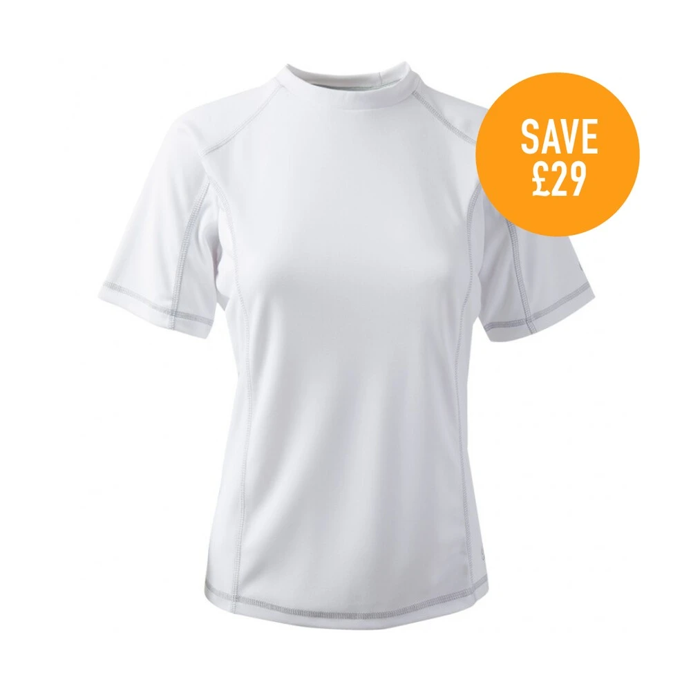 Gill Gill Women's UV Tec Crew Neck T-Shirt - White 4 Gill Gill Women's UV Tec Crew Neck T-Shirt - White - Image 2