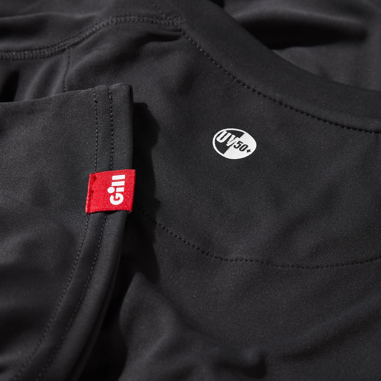 Gill Mens UV Tec Crew Neck T-Shirt - Charcoal 7 Gill Mens UV Tec Crew Neck T-Shirt - Charcoal - Image 5