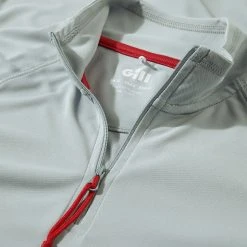 Gill Womens UV Tec Long Sleeve Zip Tee 10 Gill Womens UV Tec Long Sleeve Zip Tee -Professional Nautical Clothing Store 2019 Gill Womens UV Tec Long Sleeve Zip Tee UV009W MediumGrey 4