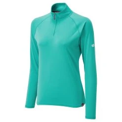 Gill Womens UV Tec Long Sleeve Zip Tee - Turquoise -Professional Nautical Clothing Store 2020 Gill UV009W Turquoise 2