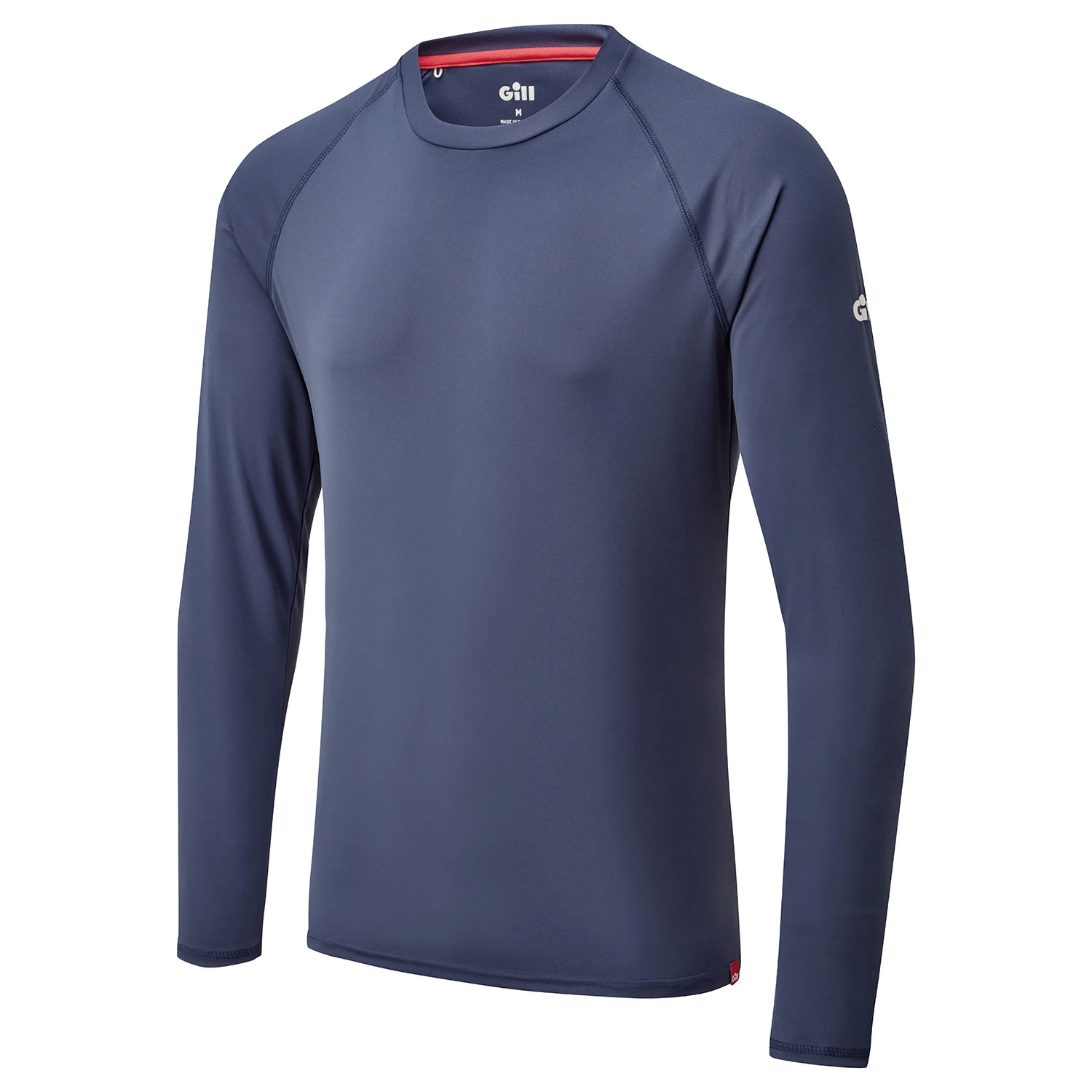 Gill Mens UV Tec Crew Neck Long Sleeve Tee - Ocean 4 Gill Mens UV Tec Crew Neck Long Sleeve Tee - Ocean - Image 2