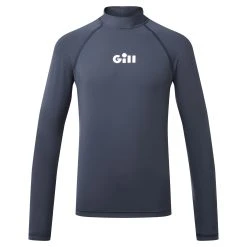 Gill Junior ZenZero Rash Vest Long Sleeve - Dark Blue