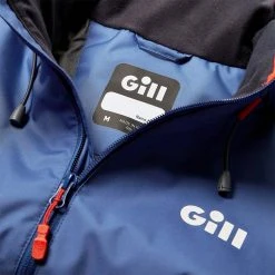 Gill Men's Kenton Jacket - Blue 9 Gill Men's Kenton Jacket - Blue -Professional Nautical Clothing Store Gill Kenton Jacket IN85J Ocean Blue Collar Detail