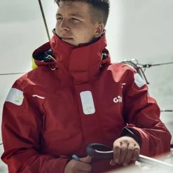 Gill Men's OS2 Offshore Jacket 18 Gill Men's OS2 Offshore Jacket -Professional Nautical Clothing Store Gill OS2 Jacket 2022 Red High Collar Lifestyle