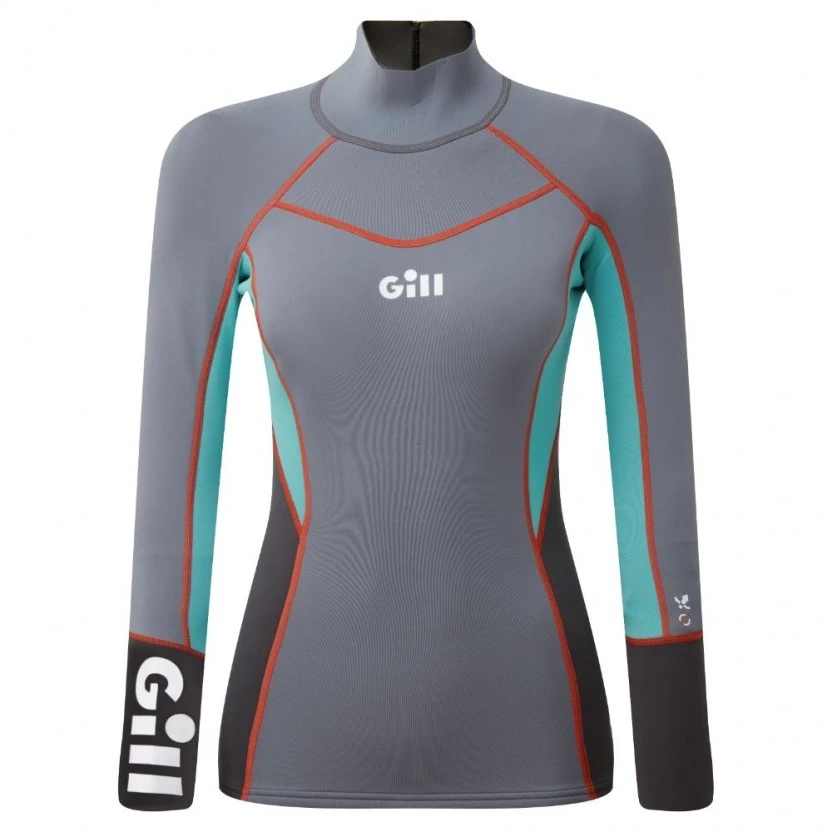 Gill Womens Zenlite Dinghy Sailing Wetsuit Top - Steel Grey 3 Gill Womens Zenlite Dinghy Sailing Wetsuit Top - Steel Grey