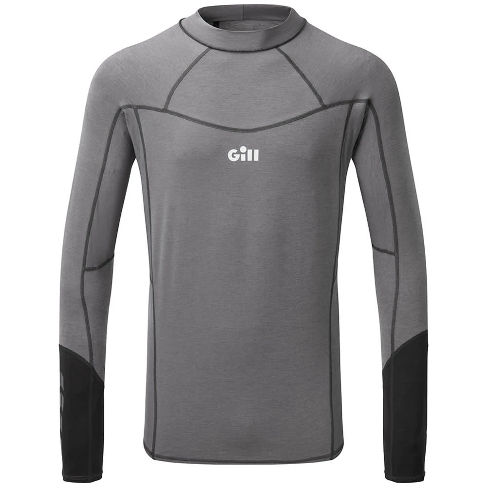 Gill Men's Long Sleeve Eco Pro Rash Vest Grey 3 Gill Men's Long Sleeve Eco Pro Rash Vest Grey