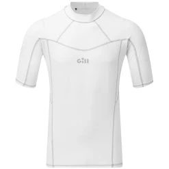 Gill Men's Pro Short Sleeve Rash Vest White